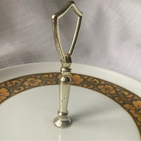 Vintage Groovy Floral Japan Wyndham Casuals 'Flores' Serving Tray with Handle! - Picture 4 of 6